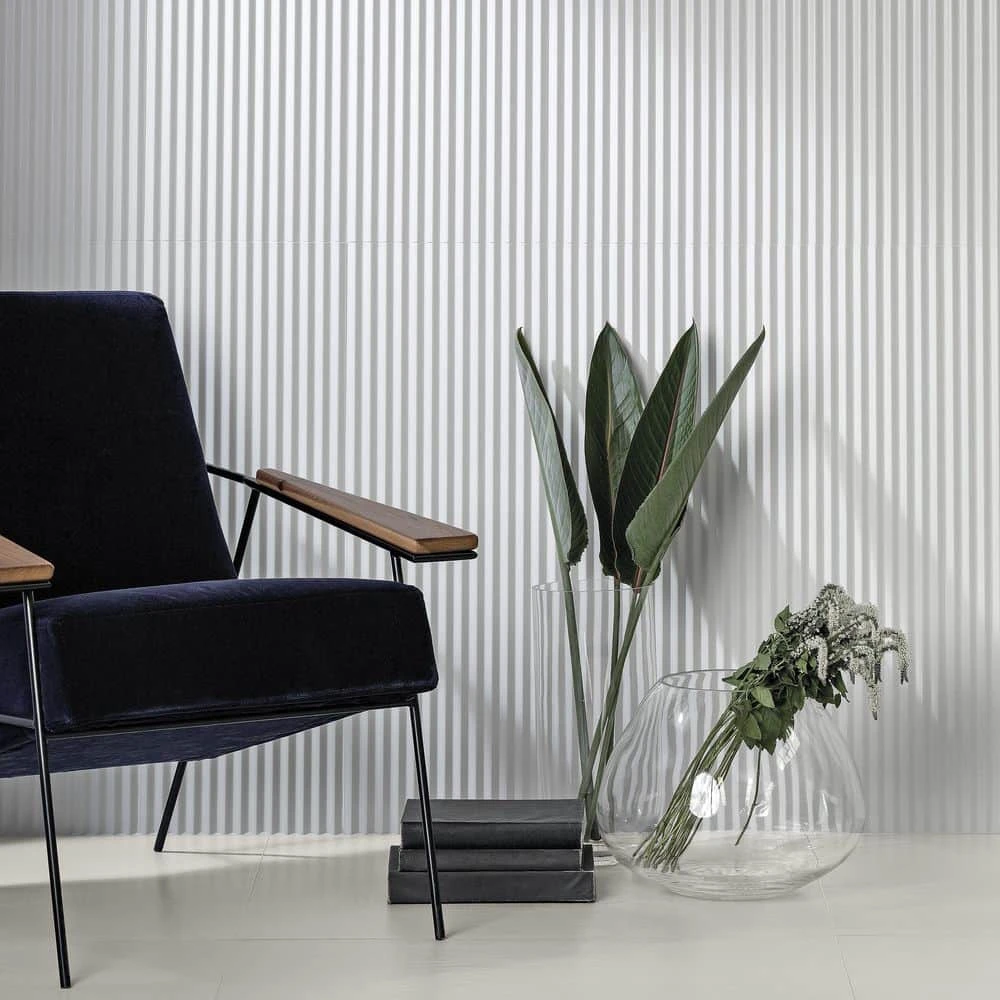 Linear White 11.41 in. x 35.37 in. Matte Ceramic Wall Tile (11.51 sq. ft./Case) by Ivy Hill Tile - Image 7