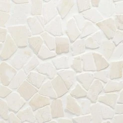 Countryside Tumbled 11.81 in. x 11.81 in. White Floor and Wall Mosaic (0.97 sq. ft. / sheet) by Ivy Hill Tile