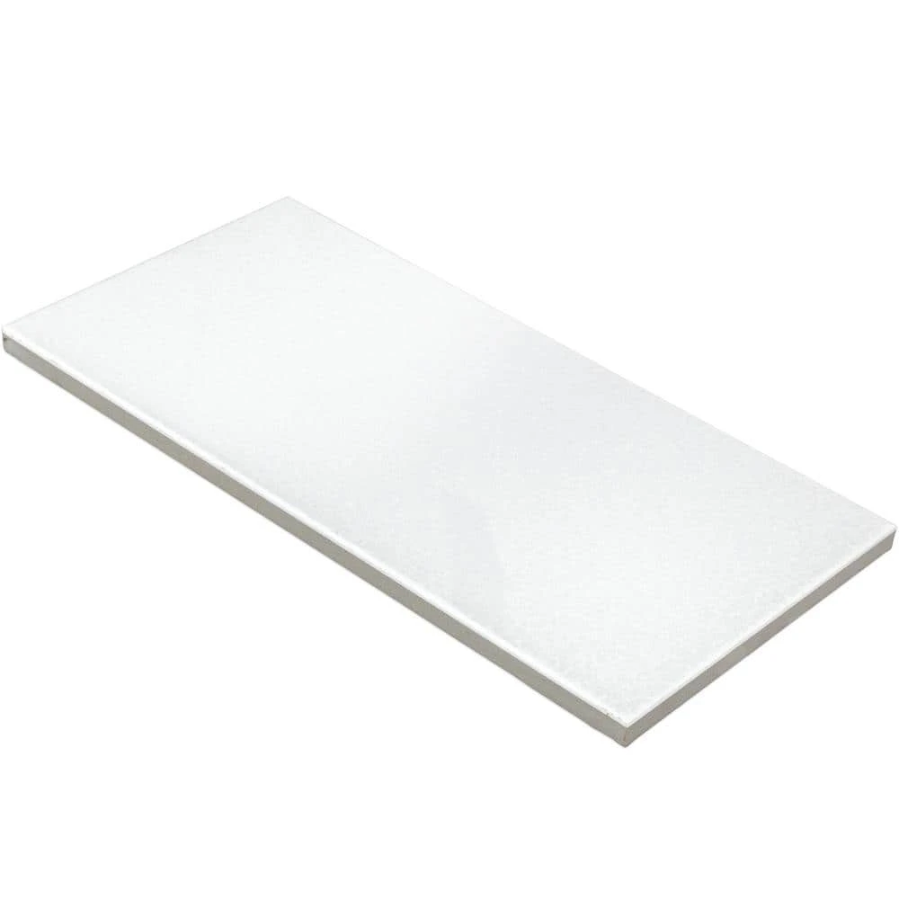 Lucid Nanoglass White 6 in. x 12 in. Polished Porcelain Floor and Wall Tile (4.84 Sq. Ft. / Case) by Ivy Hill Tile - Image 5