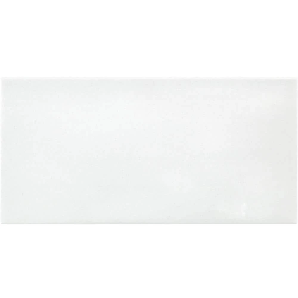 Lucid Nanoglass White 6 in. x 12 in. Polished Porcelain Floor and Wall Tile (4.84 Sq. Ft. / Case) by Ivy Hill Tile - Image 4