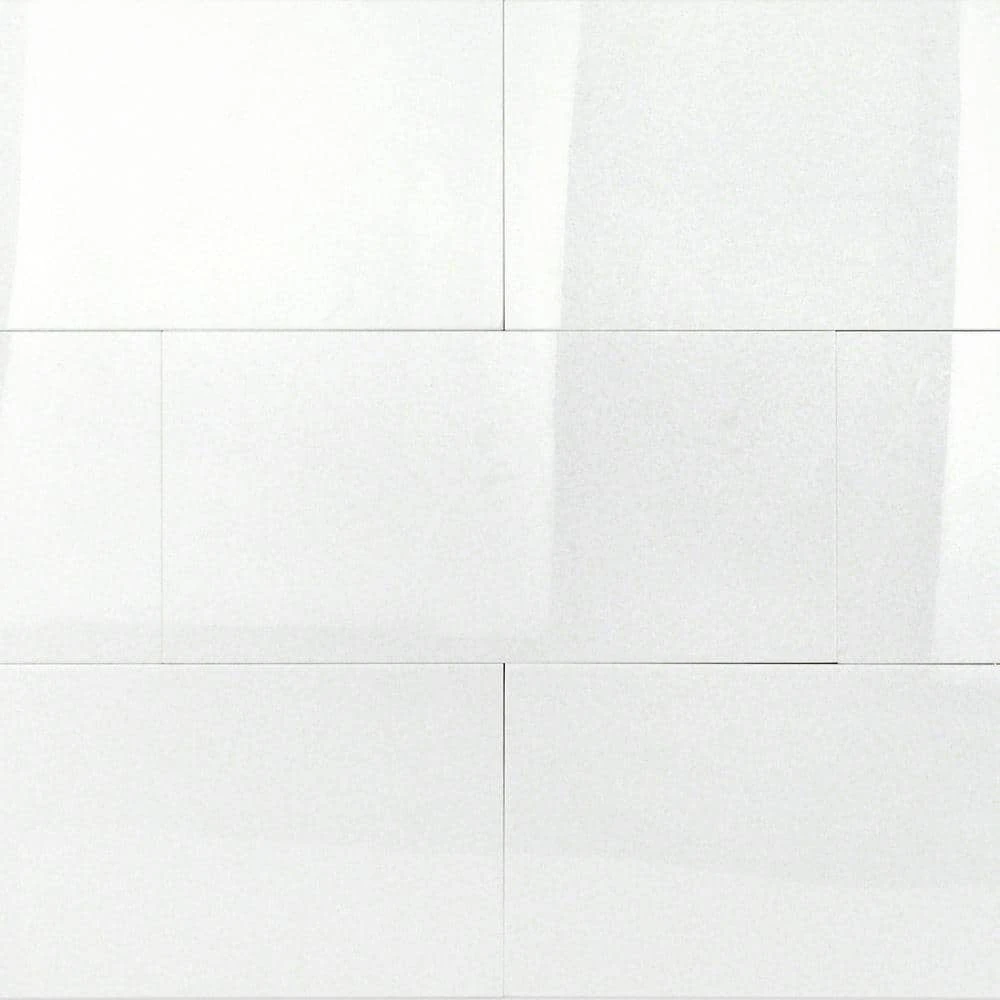 Lucid Nanoglass White 6 in. x 12 in. Polished Porcelain Floor and Wall Tile (4.84 Sq. Ft. / Case) by Ivy Hill Tile - Image 3