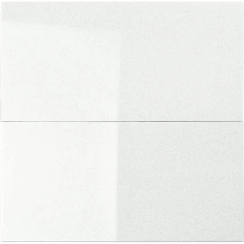 Lucid Nanoglass White 6 in. x 12 in. Polished Porcelain Floor and Wall Tile (4.84 Sq. Ft. / Case) by Ivy Hill Tile - Image 7