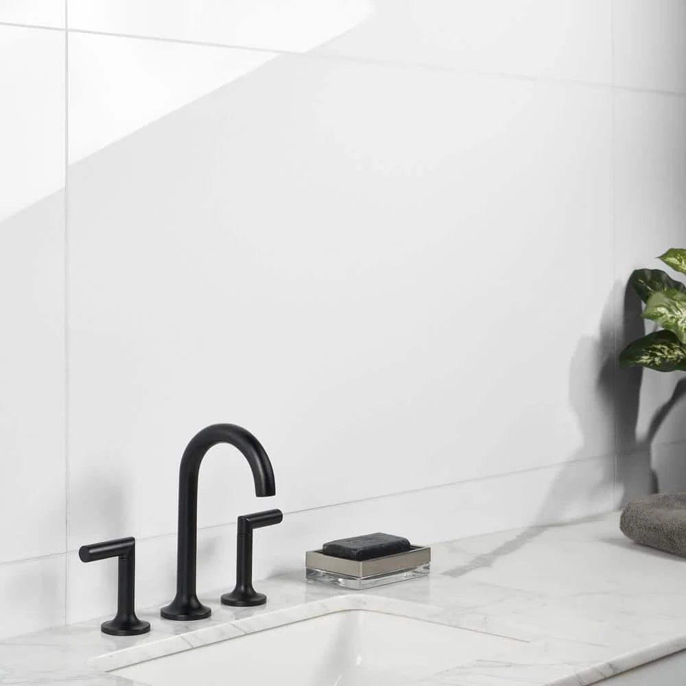 Lucid Nanoglass White 23.62 in. x 47.24 in. Polished Porcelain Floor and Wall Tile (15.49 sq. ft./Case) by Ivy Hill Tile - Image 8