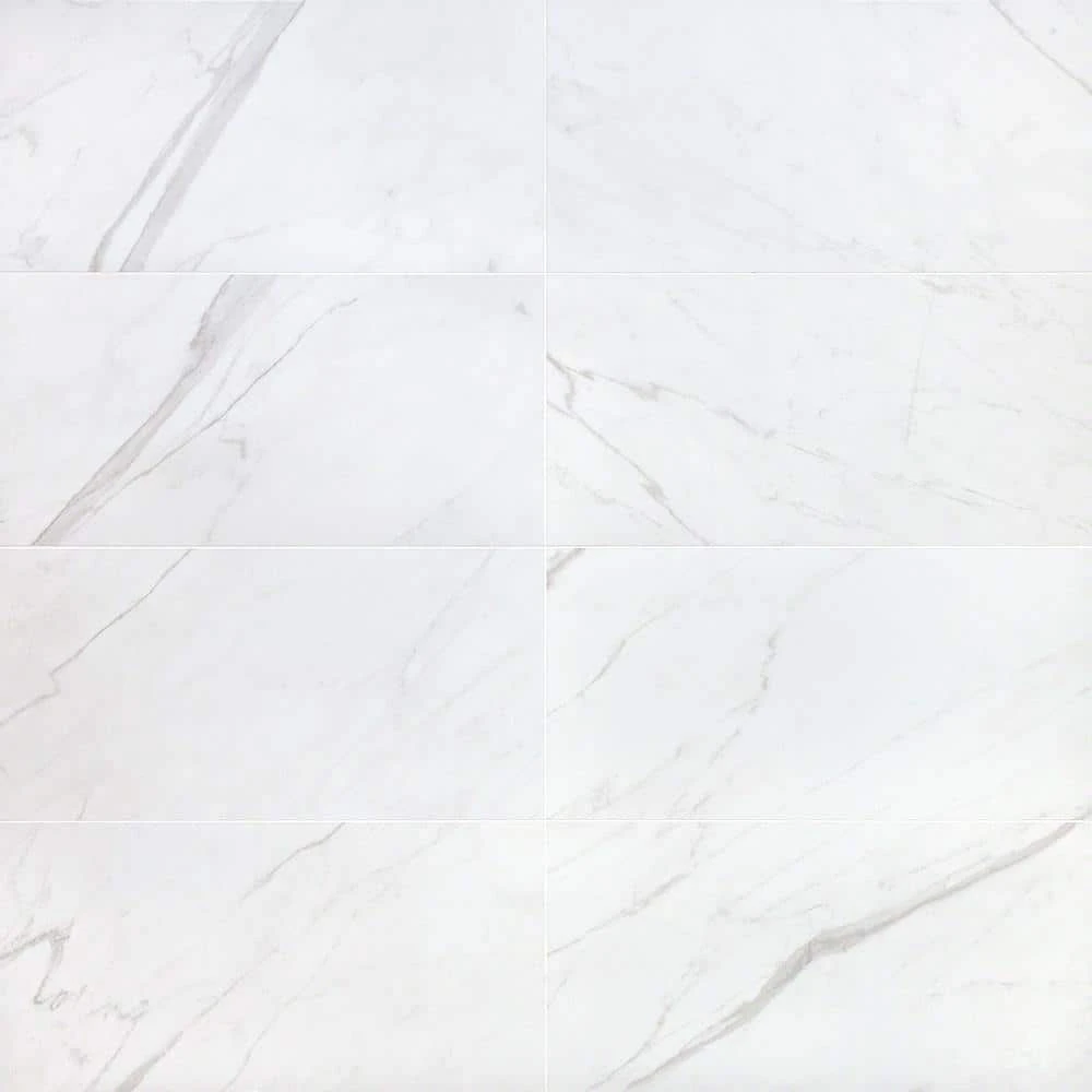 Pallet of Essential Marble White 12 in. x 24 in. Porcelain Floor and Wall Tile (619.6 sq. ft./Pallet) by Ivy Hill Tile