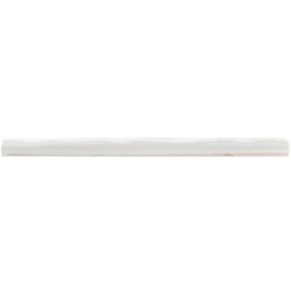 Moze White 0.75 in. x 12 in. Ceramic Pencil Liner by Ivy Hill Tile