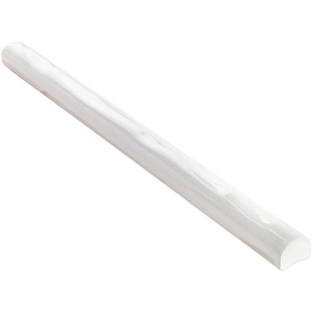 Moze White 0.75 in. x 12 in. Ceramic Pencil Liner by Ivy Hill Tile - Image 3