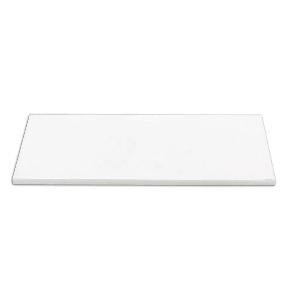 Pier White 4 in. x 12 in. Polished Ceramic Bullnose Tile by Ivy Hill Tile - Image 3
