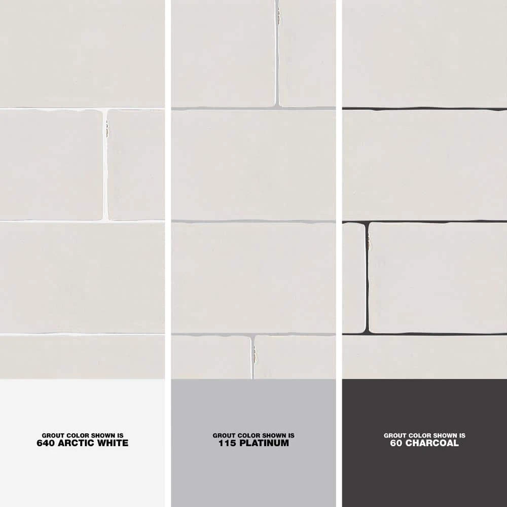 Cotton Blossom White 2.5 in. x 9.75 in. Glossy Textured Ceramic Wall Tile (5.38 sq. ft./Case) by Jeffrey Court - Image 3