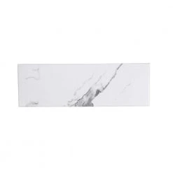 Spring Park White 4 in. x 12 in. Matte Porcelain Wall and Floor Tile (13.56 sq. ft./Case) by Jeffrey Court