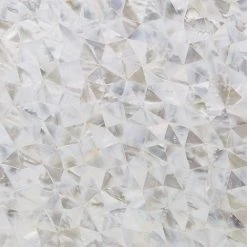 Lokahi White Troika 12.08 in. x 12.08 in. x 2 mm Pearl Shell Mosaic Tile by Ivy Hill Tile